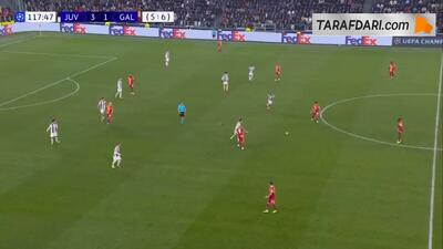  گل باریش ییلماز به یوونتوس (یوونتوس 3-2 گالاتاسارای)