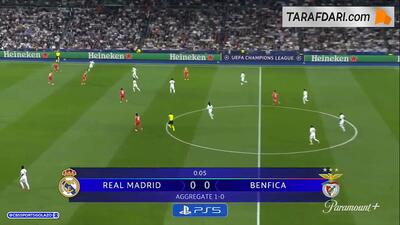  خلاصه بازی رئال مادرید ۲-۱ بنفیکا (لیگ قهرمانان اروپا - 26-2025)