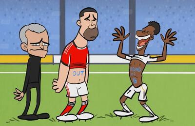  از رقص وینیسیوس مقابل مورینیو و اوتامندی تا فرو ریختن دیوار زرد / انیمیشن عمر مومنی