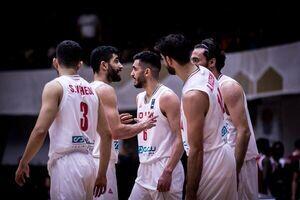  تیم ملی بسکتبال برابر اردن شکست خورد