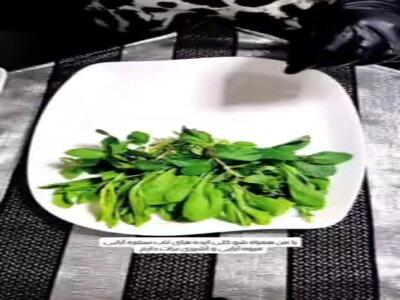  تزیین سبزی خوردن به شکل دسته گل