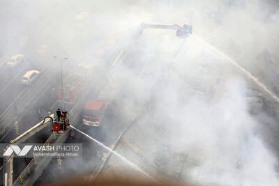 تصاویری جدید از آتش‌سوزی مهیب جاده خاوران