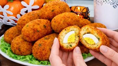  طرز تهیه کوفته نرگسی با سیب زمینی و تخم مرغ/ غذای خوشمزه مخصوص رمضان