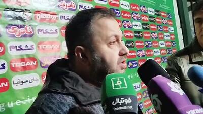 صحبت‌های علیرضا بابایی مدیرعامل چادرملو در پایان بازی با خیبر