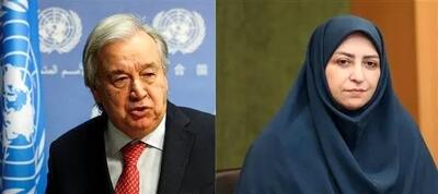  نامه رئیس سازمان حفاظت محیط زیست به دبیر کل سازمان ملل