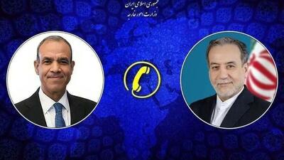  گفتگوی تلفنی وزرای امور خارجه ایران و مصر