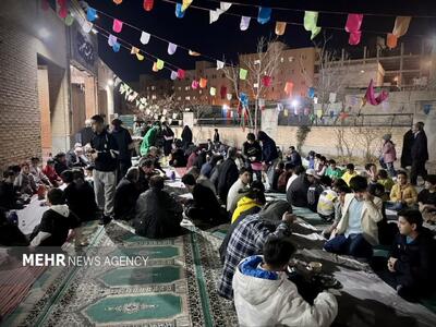  برگزاری افطارهای مردمی در محلات البرز در شب های رمضان