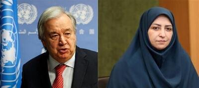  نامه رئیس سازمان حفاظت محیط زیست به گوترش