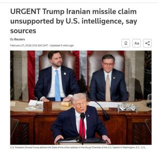  رویترز ادعای ترامپ درباره موشک ایرانی را زیر سوال برد