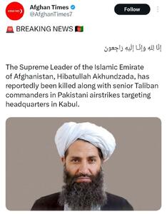  رهبر طالبان کشته شد