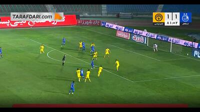  گل روزبه چشمی به فجرسپاسی (استقلال 2-1 فجرسپاسی)