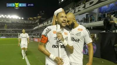  حمایت نیمار از وینیسیوس جونیور با انجام شادی پس از گل به سبک او پس از گلزنی مقابل واسکودوگاما