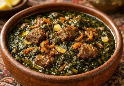  طرز تهیه قلیه اسفناج سنتی و اصیل