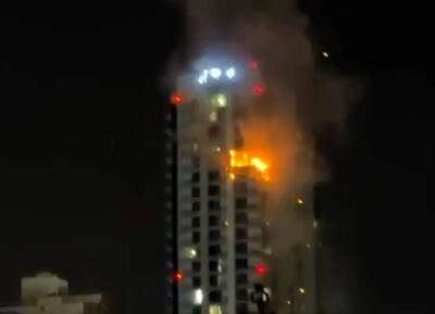  لحظۀ اصابت پهپاد به هتل محل اقامت آمریکایی‌ها