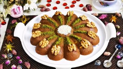  نحوه پخت حلوای ترکی بدون روغن کم شکر باطعمی استثنایی و بسیار مقوی