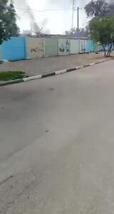  لحظاتی پس از اصابت موشک به مدرسه دخترانه میناب