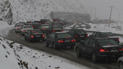  بارش همزمان برف و باران در ۱۰ استان/ ترافیک در محورهای ورودی پایتخت