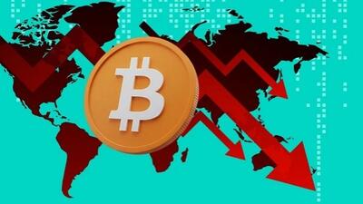  سقوط مجدد ارزش بیت‌کوین