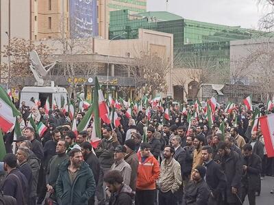  تجمع مردمی «تا پای جان برای ایران» در تهران برگزار شد
