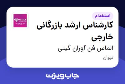  استخدام کارشناس ارشد بازرگانی خارجی در الماس فن آوران گیتی