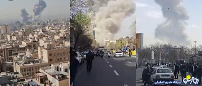  نخستین تصاویر آغاز حمله اسرائیل به ایران