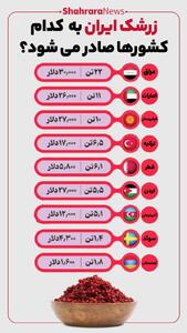  اینفوگرافی| زرشک ایران به کدام کشورها صادر می‌شود؟