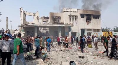  تصاویر محل شهادت 115 دانش آموز مینابی در حملات امروز