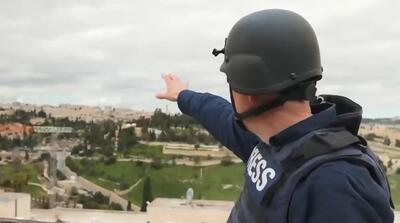  تصاویر انفجار پس از هشدار موشکی در بیت‌المقدس