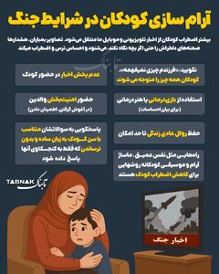  اینفوابناک | آرام سازی کودکان در شرایط جنگ