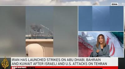  تصاویر الجزیره از موشک‌های ایران بر فراز خلیج فارس و هدف بزرگی که منهدم شد + زیرنویس