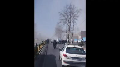  حمله وحشیانه آمریکا و اسرائیل به نزدیکی برج آزادی تهران