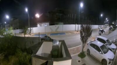  لحظه اصابت موشک ایرانی به بیت شمش در قدس