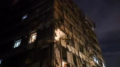  وضعیت اطراف بیمارستان گاندی بعد از حمله هوایی