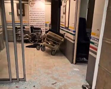  آسیب به بیمارستان گاندی در پی حملات امشب