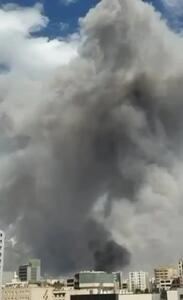  حمله اسرائیل به میدان سپاه تهران + فیلم