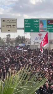  عزاداری عراقی‌ها در خیابان‌ها