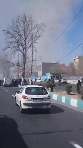  تصاویر حمله به منطقه‌ای در نزدیکی برج آزادی تهران
