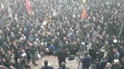  اجتماع مردم عزادار کرمانشاه + فیلم