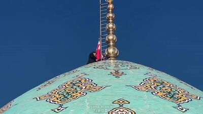  پرچم معروف انتقام مسجد جمکران برافراشته شد + ویدئو