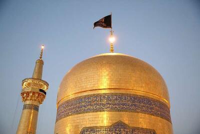  برگزاری مراسم عزاداری شهادت رهبر معظم انقلاب اسلامی ایران در حرم مطهر رضوی + فیلم