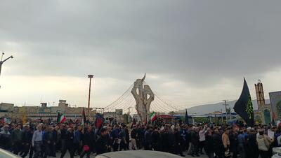  تجمع عزادران شهادت امام امت در کازرون به روایت تصویر+عکس