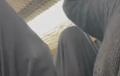  شعار بانوان ایرانی در مترو تهران علیه وطن فروشان و مزدوران رژیم صهیونیستی و آمریکا