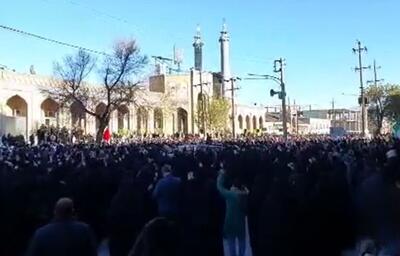  اجتماع مردم عزادار کرمانشاه در پی شهادت امام امت