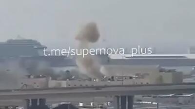  لحظه اصابت موشک ایرانی به تأسیسات نیروی دریایی فرانسه