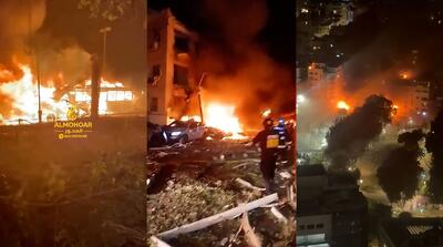  16 ویدیو از حملات مرگبار شبانه موشکی ایران به اسرائیل