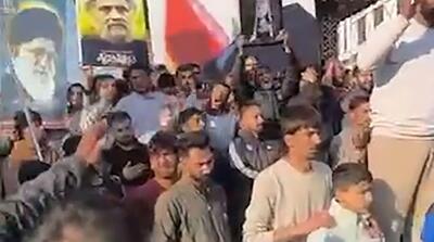  درگیری عزاداران در کشمیر با حکومت هند برای عزاداری رهبر انقلاب