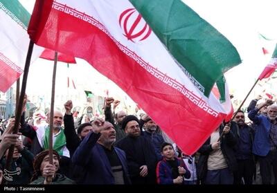  فریاد خشم اردبیلی‌ها در محکومیت جنایات صهیونیستی - آمریکایی - تسنیم