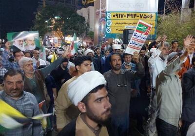  بوشهری‌ها با تجمع تجاوز نظامی تجاوز آمریکایی _صهیونی را محکوم کردند - تسنیم