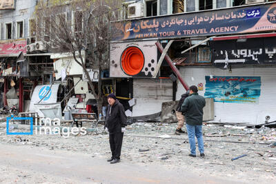  تصاویر وحشتناک از میدان نیلوفر  تهران پس از حمله اسراییل