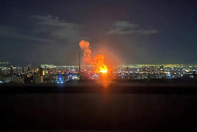  تصویری از انفجار در غرب تهران